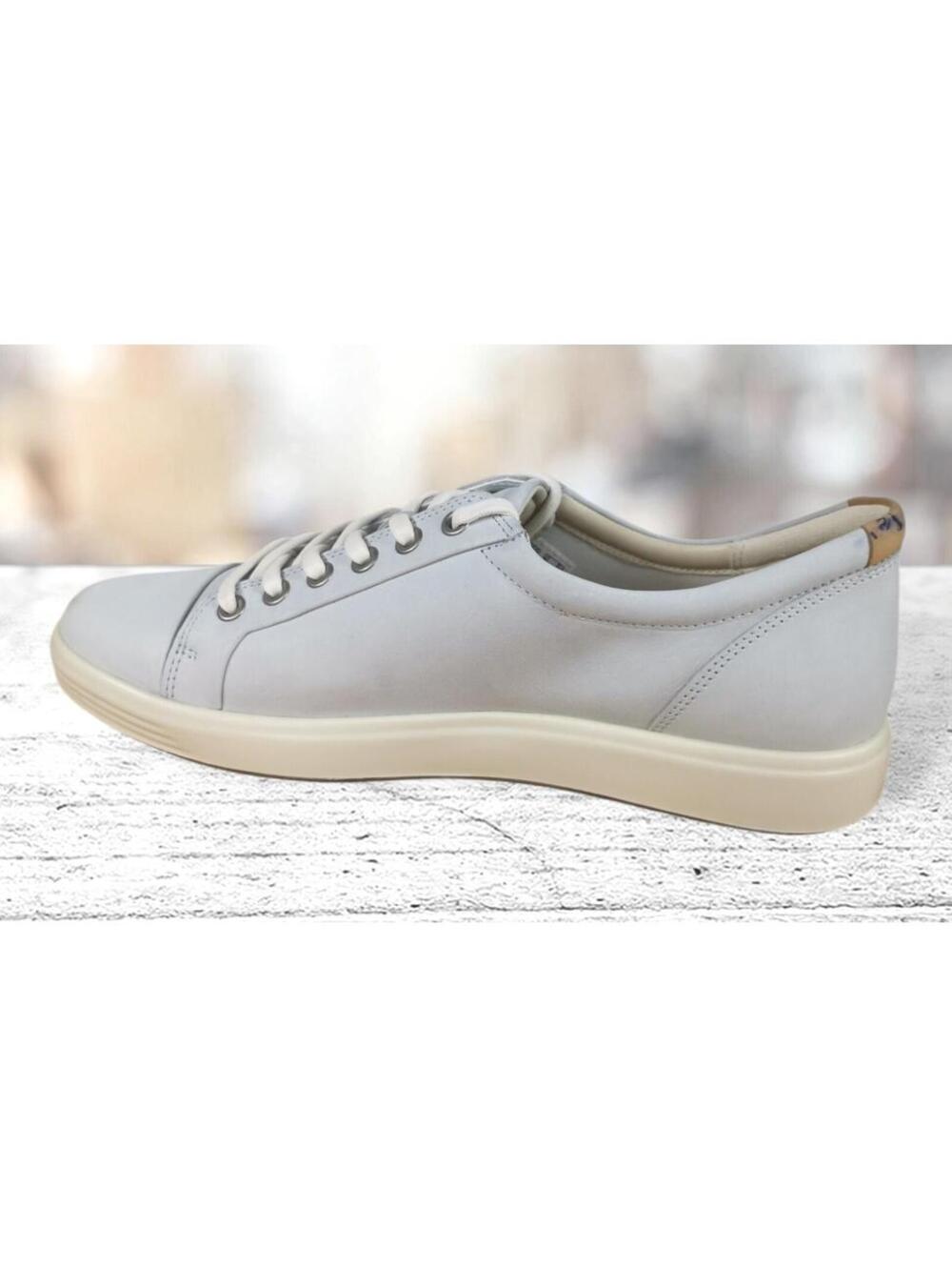 ECCO SOFT WOMEN'S GREY NUBUCK LACE UP SNEAKER SIZE 11 - Picture 6 of 9